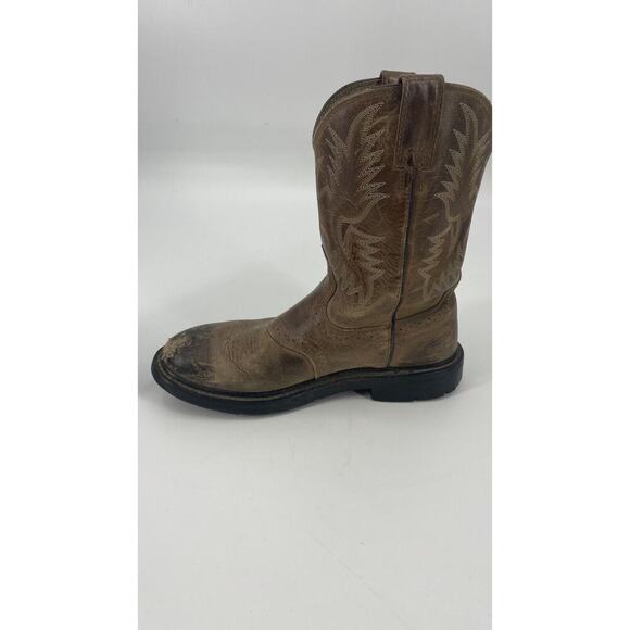 Ariat Challenger Men's 9.5D Western Cowboy Boots 10002504 Brown Rodeo Rancher - Picture 9 of 16
